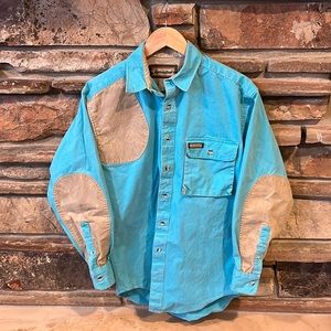 Remington Blue and Tan Casual Button Down Shirt